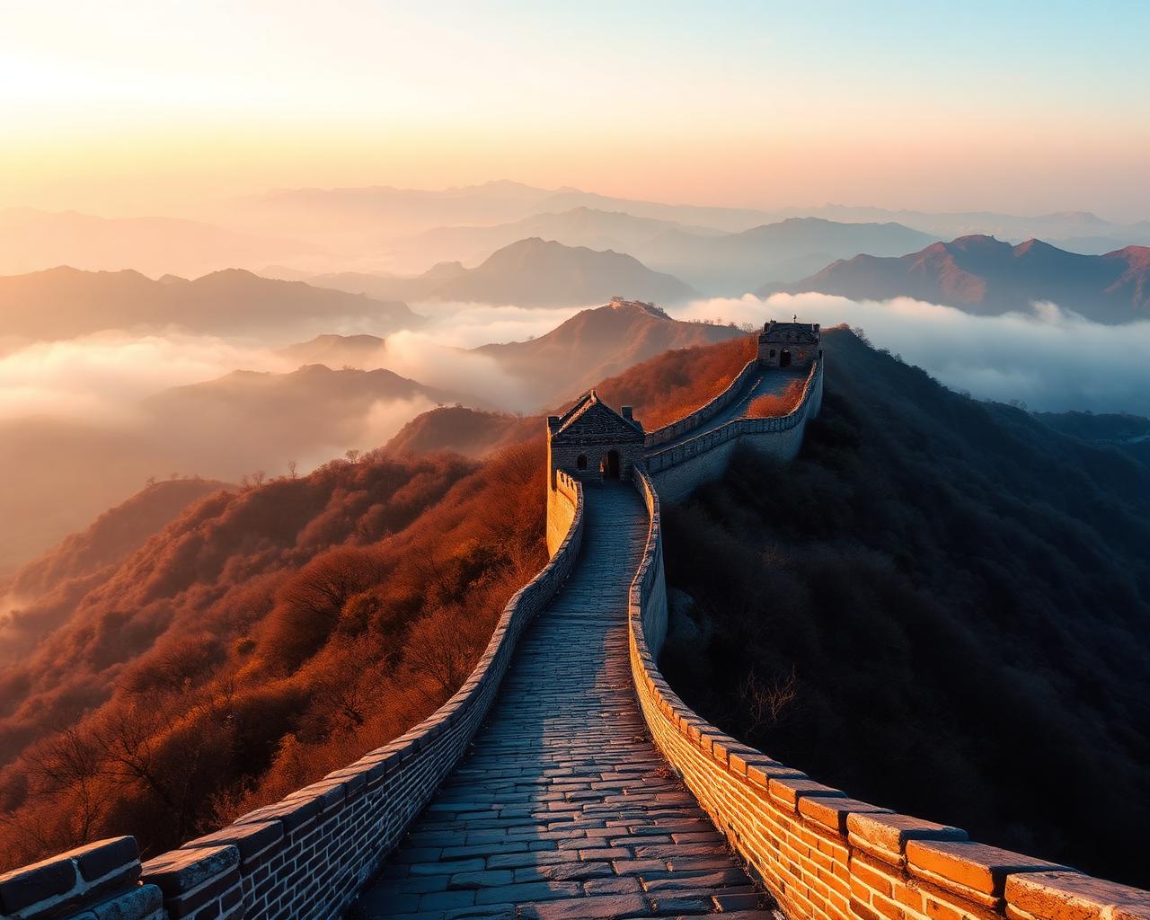Great Wall at golden hour
